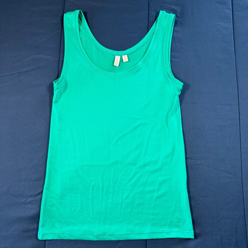 Madison Teal Silky Stretch Basic Tank Top Womens Medium